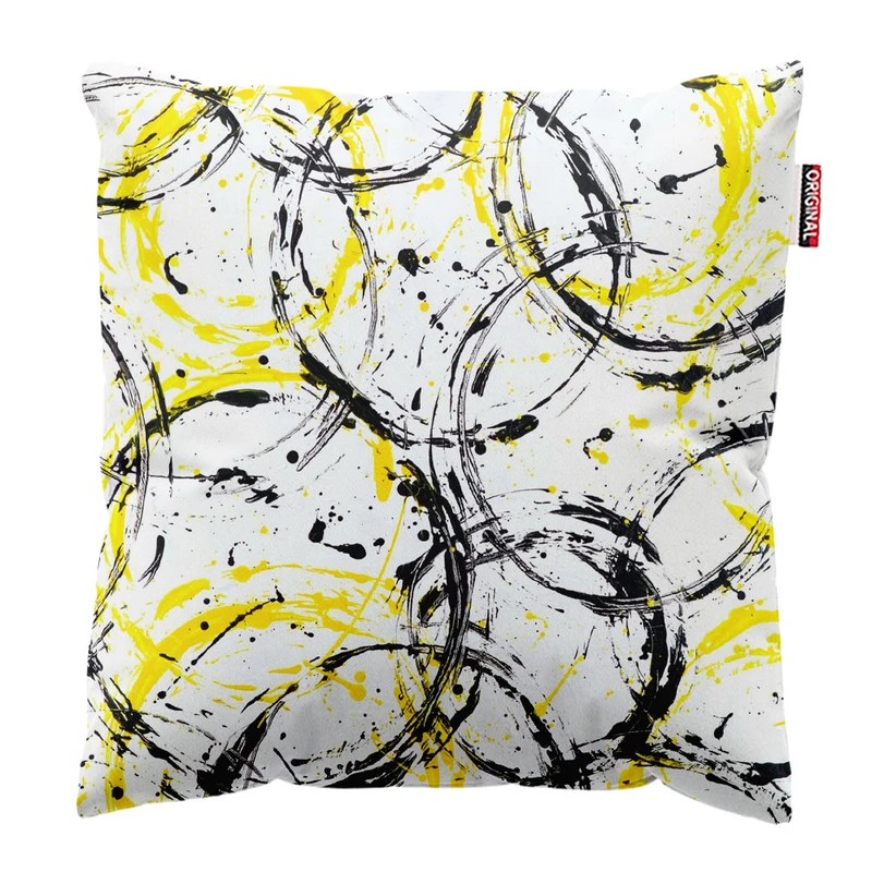  کوسن پاد آفرین طرح دایره های رنگی کد 1813 سایز 30*30 سانتی متر