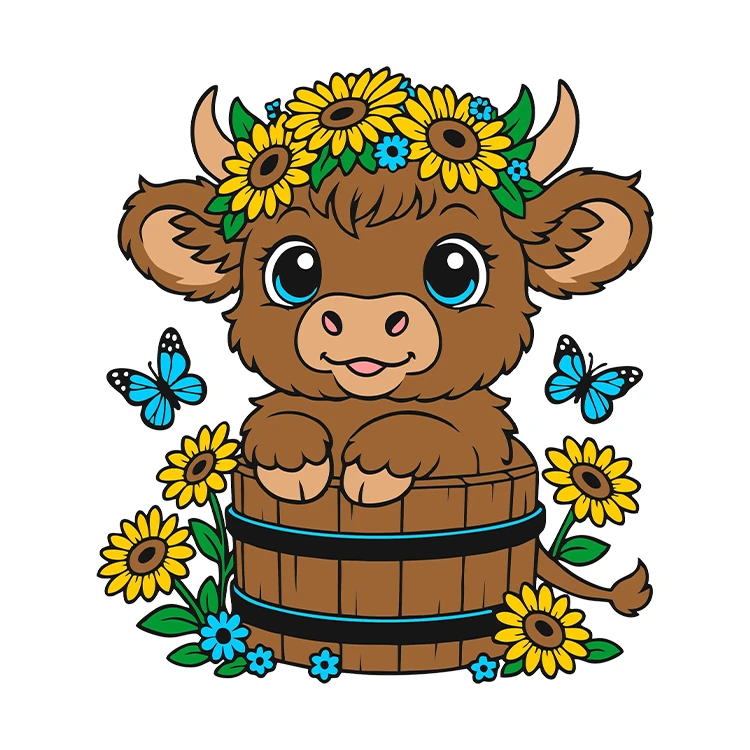 استیکر پارچه و لباس پاد آفرین مدل حیوانات طرح کارتونی کد S3115