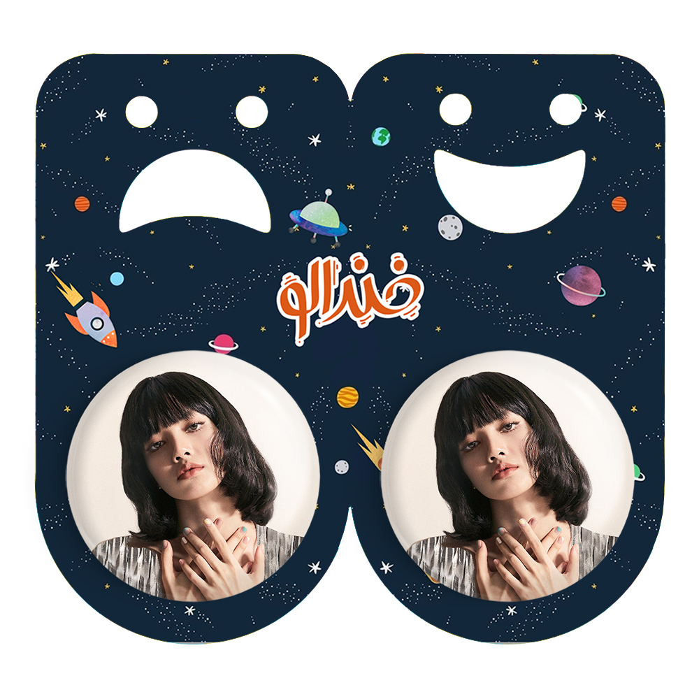 پیکسل خندالو مدل لیسا بلک پینک کد 14240 به همراه مگنت