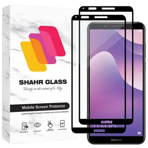  Shahr Glass FUL2 Screen Protector For Huawei Y7 Prime 2018 / Y7 Pro 2018 / Y7 2018  Pack Of 2