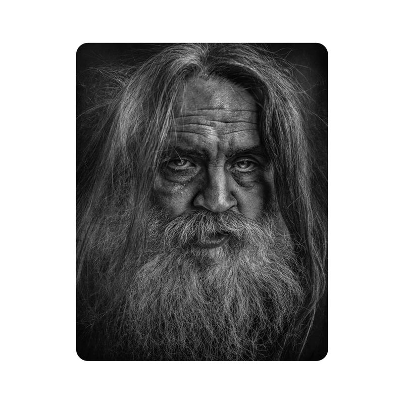 ماوس پد اطلس آبی طرح پرتره پیر مرد مدل T1047