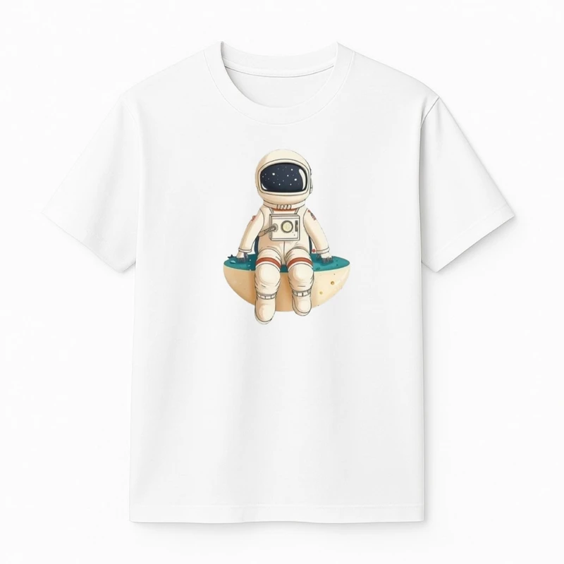 تی‌شرت آستین کوتاه پسرانه مدل فضانورد کد v2 