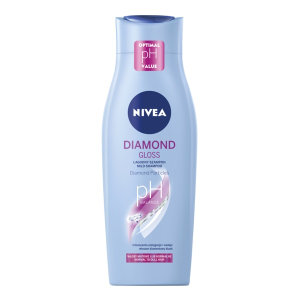شامپو تقویت کننده و ترمیم کننده مو نیوآ مدل DIAMOND GLOSS حجم 400 میلی لیتر