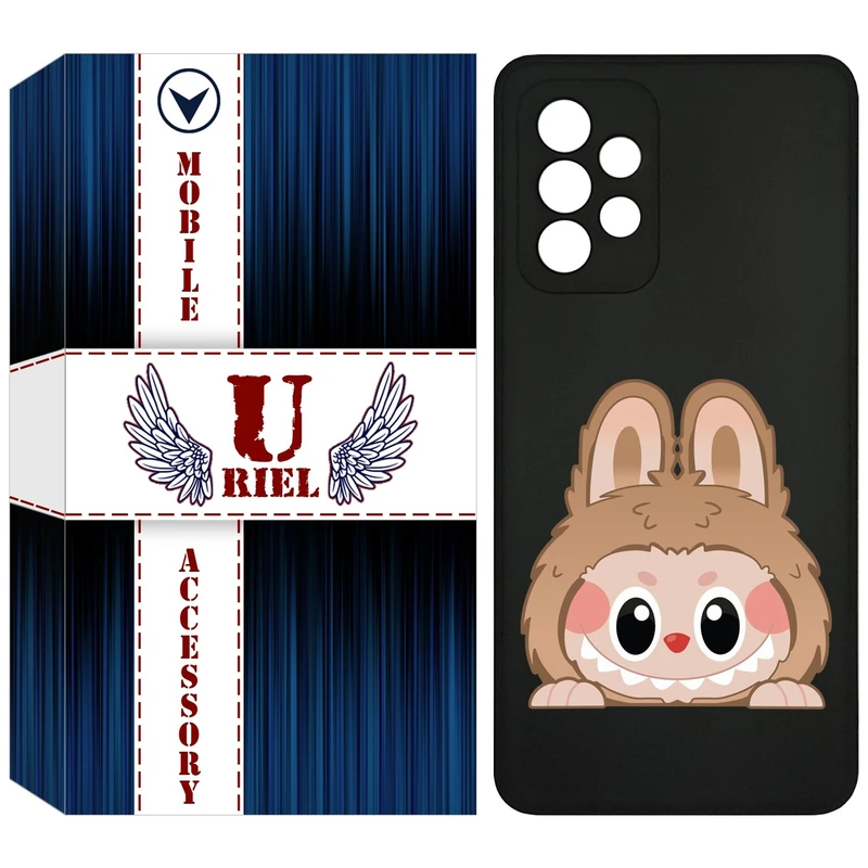 کاور یوریل قاب مدل KSH کد 143 طرح عروسک لبوبو مناسب برای گوشی موبایل سامسونگ Galaxy A72