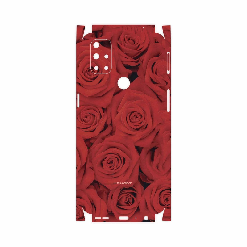 برچسب پوششی ماهوت مدل Red-Flower-FullSkin مناسب برای گوشی موبایل وان پلاس Nord N10 5G