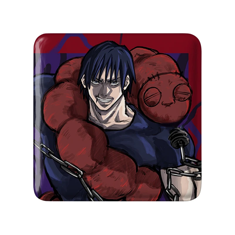 مگنت خندالو طرح فوشیگورو انیمه جوجوتسو کایزن Jujutsu Kaisen مدل مربعی کد 30174