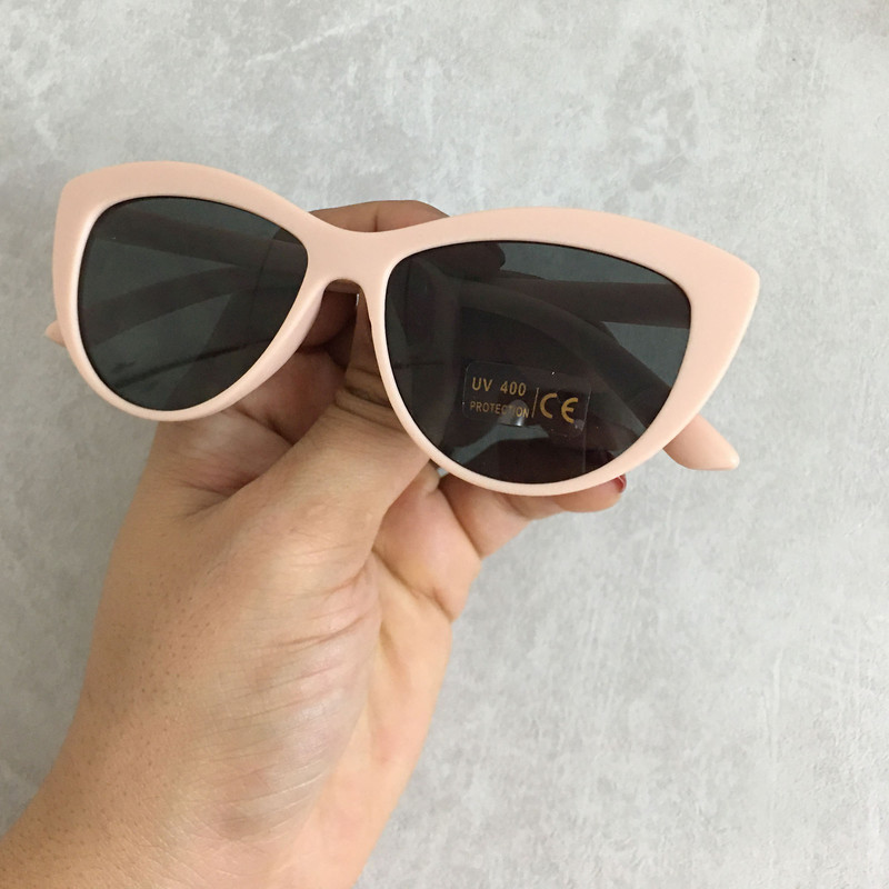 عینک آفتابی دخترانه مدل فانتزی گربه ای کد sun pin 99
