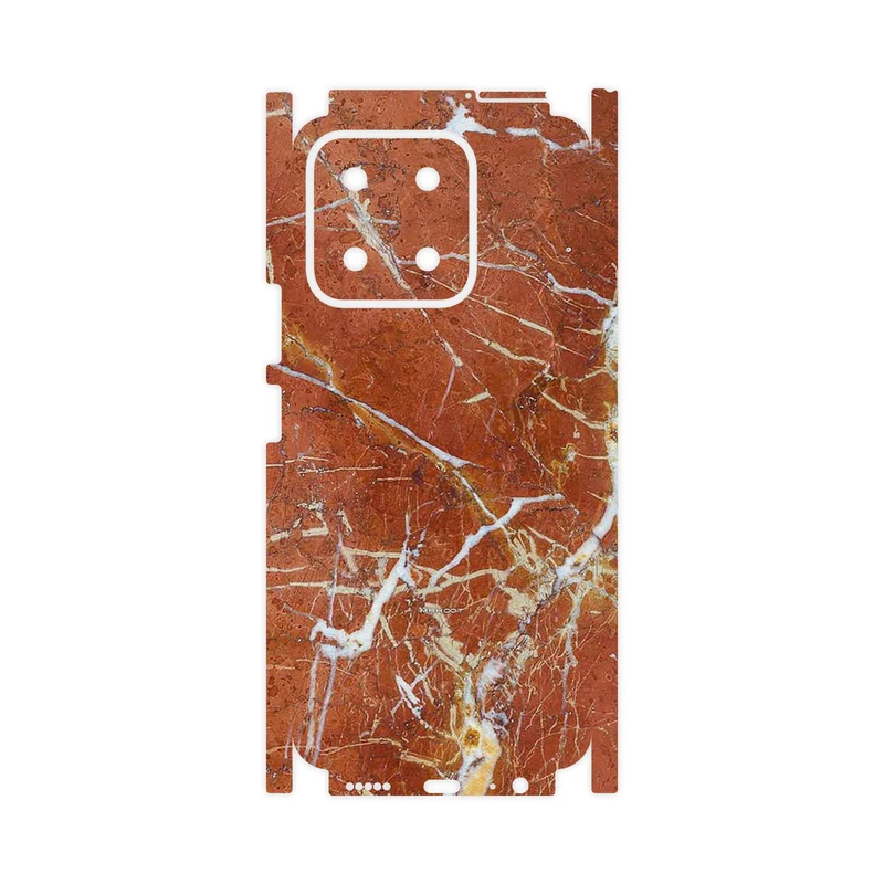 برچسب پوششی ماهوت مدل Red Marble-FullSkin مناسب برای گوشی موبایل آنر X5b Plus