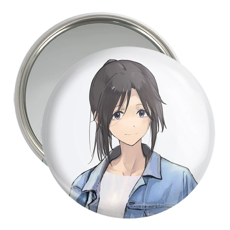 آینه جیبی خندالو مدل کاساکی انیمه لیز و پرنده آبی کد 23829