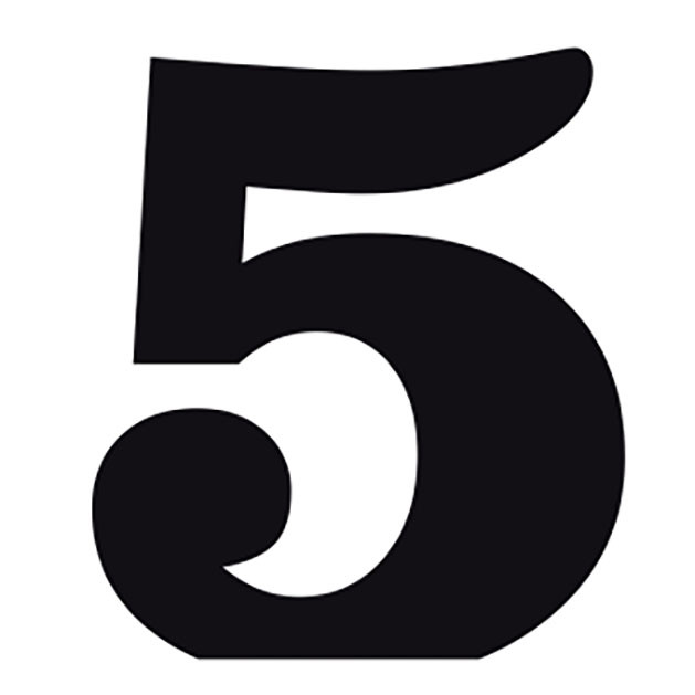 قیمت و خرید استند رومیزی تزیینی طرح عدد 5 مدل 45