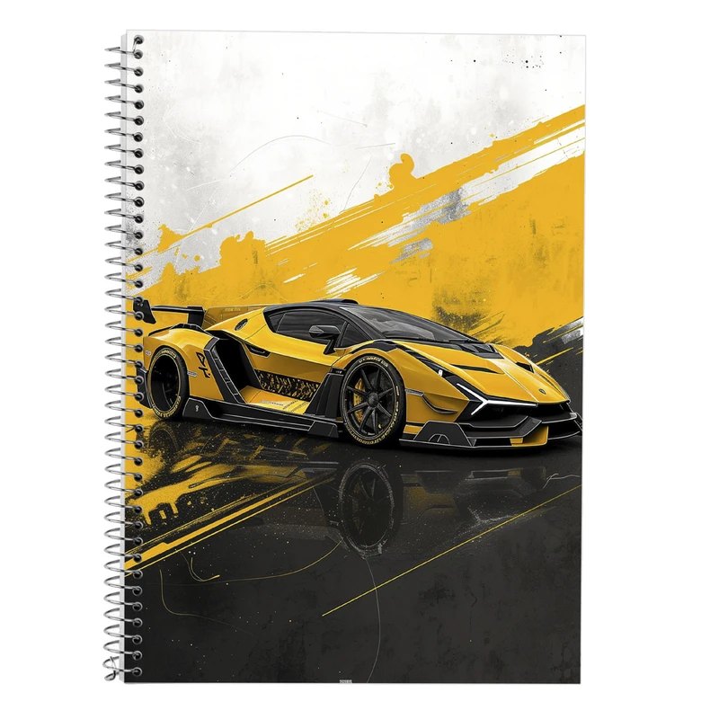 دفتر زبان 50 برگ مدوپد مدل سه خط طرح need for speed کد DF13614