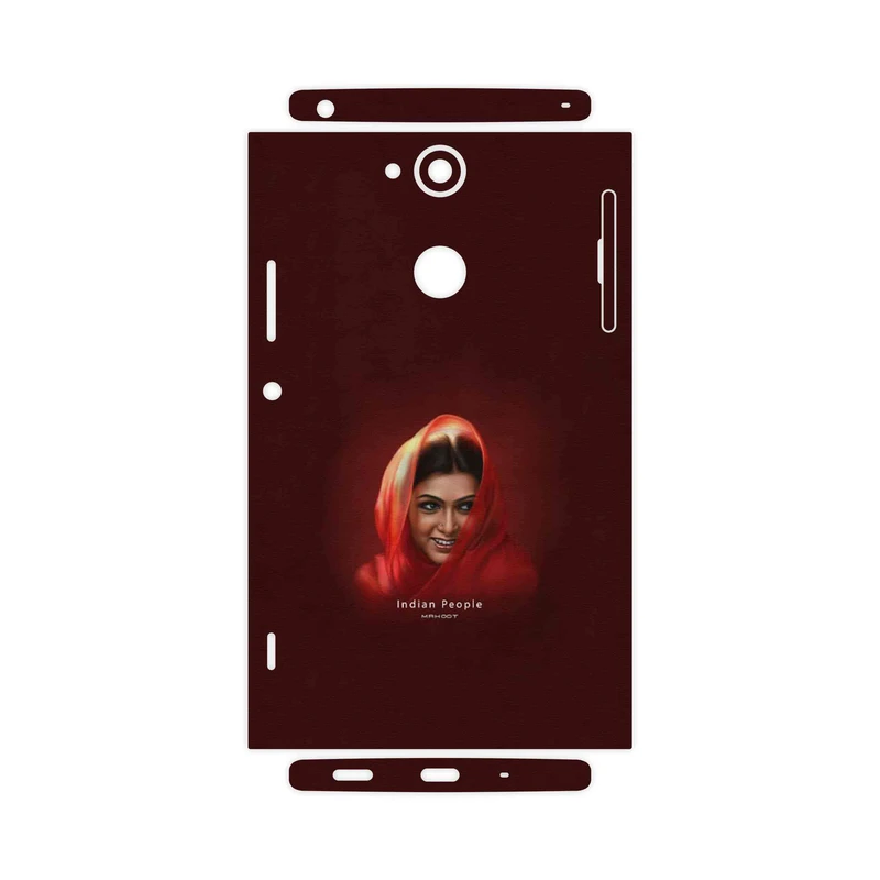 برچسب پوششی ماهوت مدل Portrait of an Indian Woman-FullSkin مناسب برای گوشی موبایل سونی Xperia XA2