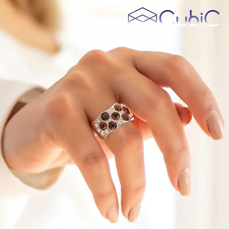 انگشتر زنانه کوبیک مدل QR-95879