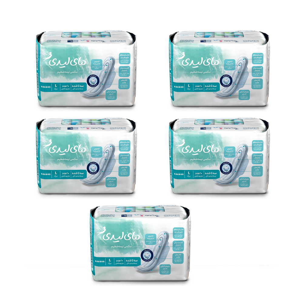 نوار بهداشتی مای لیدی مدل Maxi sensitive مجموعه 5 عددی