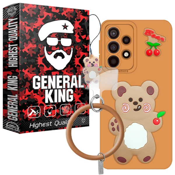 کاور ژنرال کینگ مدل RO-Gilasi-21 مناسب برای گوشی موبایل سامسونگ Galaxy A52 / A52s به همراه بند آویز