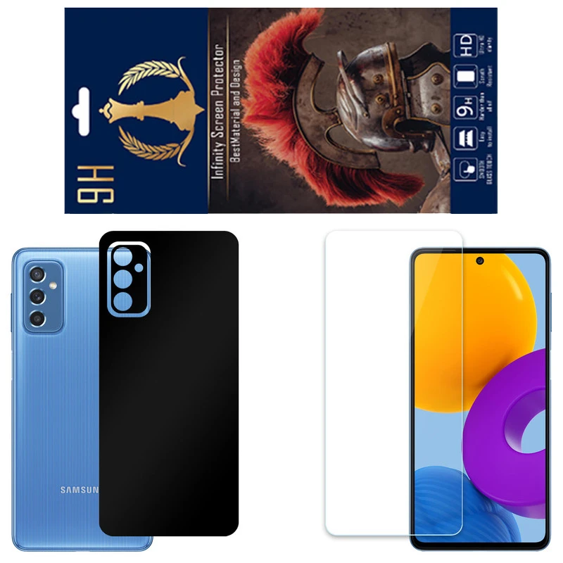 برچسب پوششی اینفینیتی مدل RG مناسب برای گوشی موبایل سامسونگ Galaxy M52 به همراه محافظ صفحه نمایش