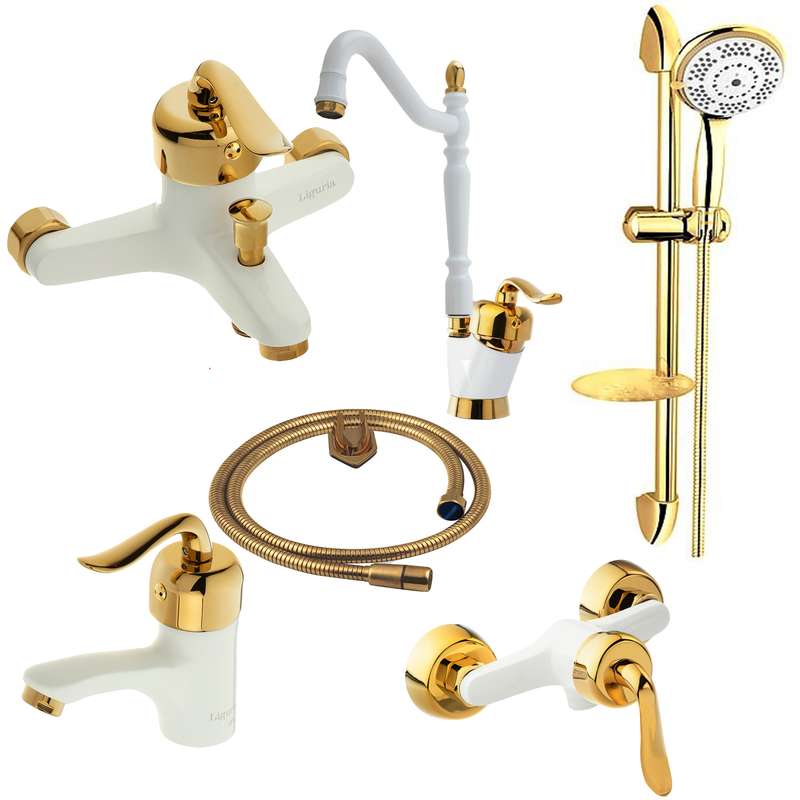 ست شیرآلات لیگوریا مدل 1312 مجموعه 6 عددی 