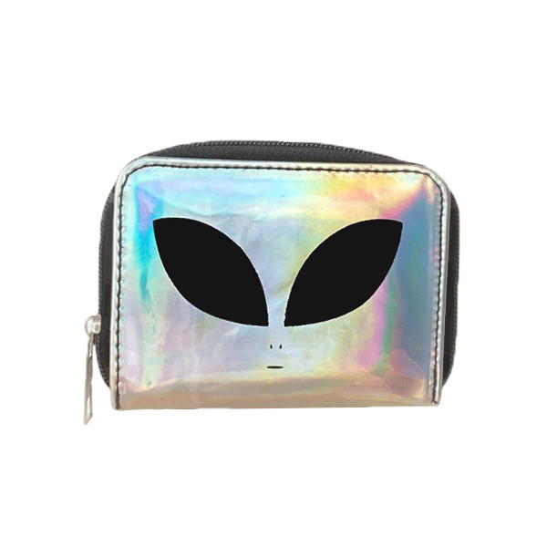 کیف پول زنانه مدل کهکشانی چهارضلعی