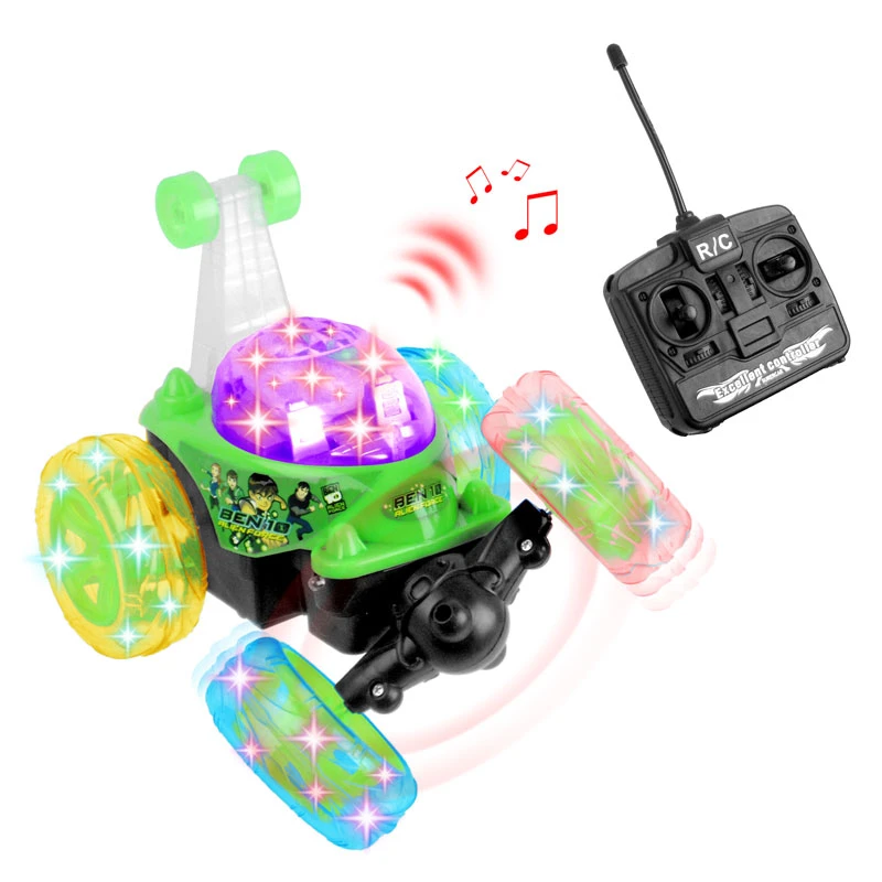 عکس شماره 4 : ماشین بازی کنترلی مدل شارژی دیوانه stunt car کد 9802m-3