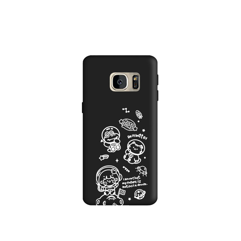 کاور طرح فضایی کهکشانی کد m2518 مناسب برای گوشی موبایل سامسونگ Galaxy S7 Edge 
