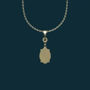 گردنبند طلا 18 عیار زنانه مدوپد مدل هندسی کد BB2-1-1100