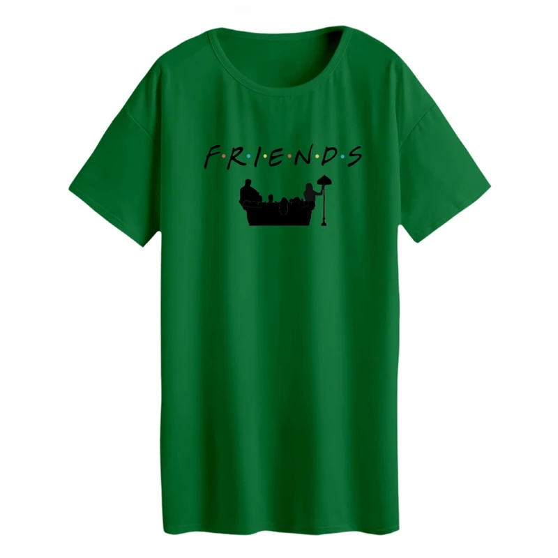 تی شرت لانگ زنانه مدل فرندز