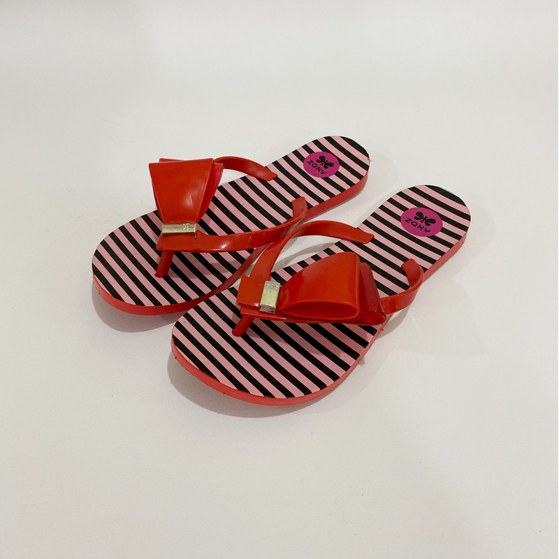 دمپایی لاانگشتی زنانه شهپر مدل P1-parvane-RD