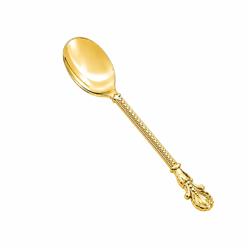 قاشق چای خوری مدل تاج بسته ۶ عددی