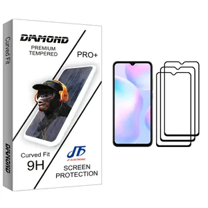 JF Diamond glass Screen Protector For Xiaomi Redmi 9A Pack Of 3