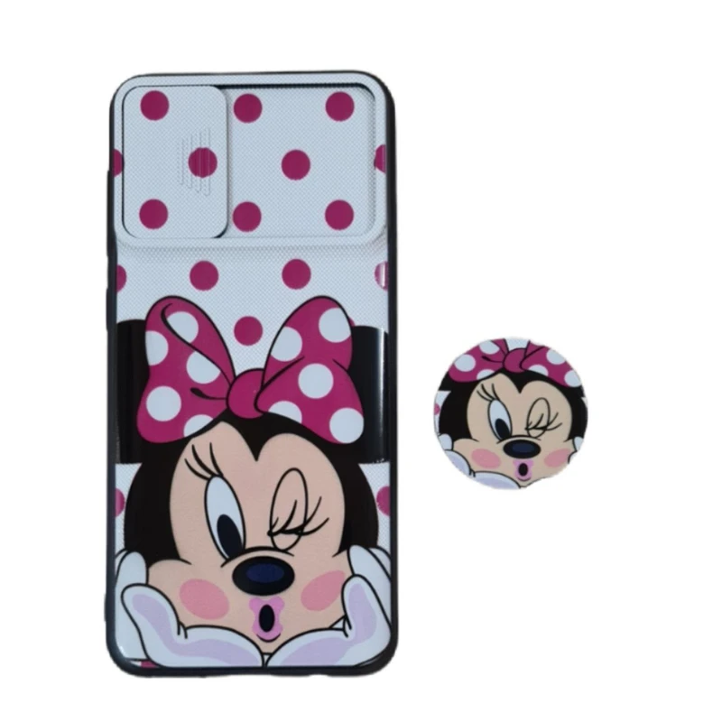 کاور طرح مینی موس کد 348 مناسب برای گوشی موبایل سامسونگ Galaxy A30s / A50s به همراه پاپ سوکت