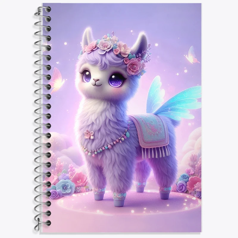 دفتر نت موسیقی 50 برگ خندالو طرح لاما کیوت کد F5384