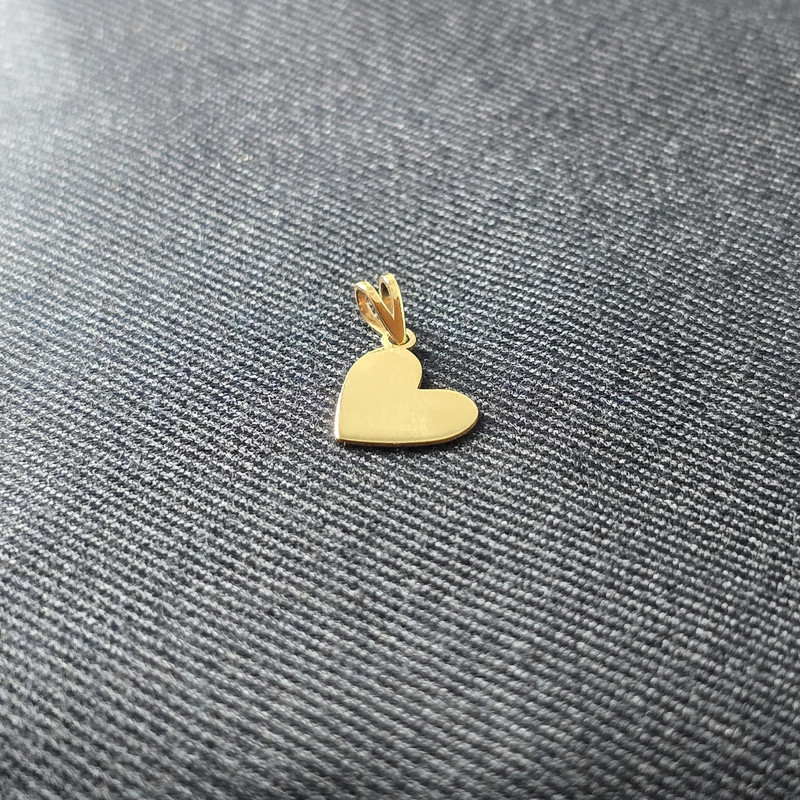 آویز گردنبند طلا 18 عیار زنانه درگونه مدل قلب HF