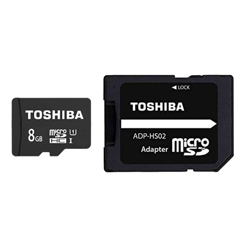کارت حافظه microSDHC توشیبا مدل M302-EA کلاس 10 استاندارد UHS-I ظرفیت 8 گیگابایت به همراه آداپتور SD