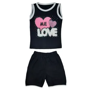 ست تاپ و شلوارک دخترانه مدل Z078