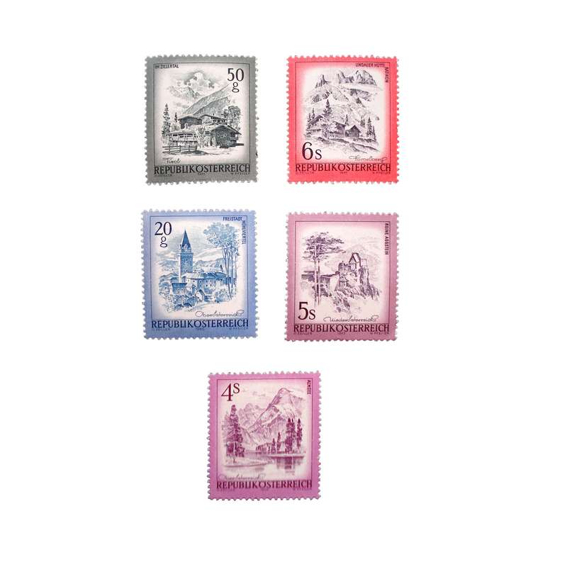 تمبر یادگاری مدل تاریخی  کد DS1853 مجموعه 5 عددی