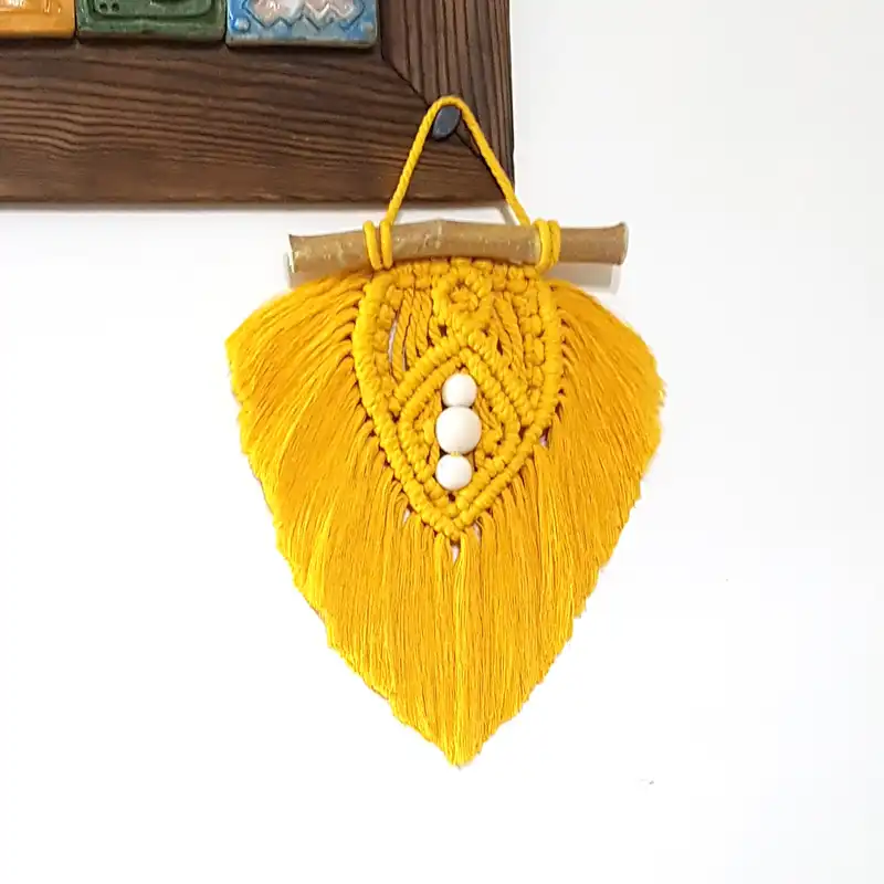 آویز بافتنی مدل مکرومه کد MacHang768