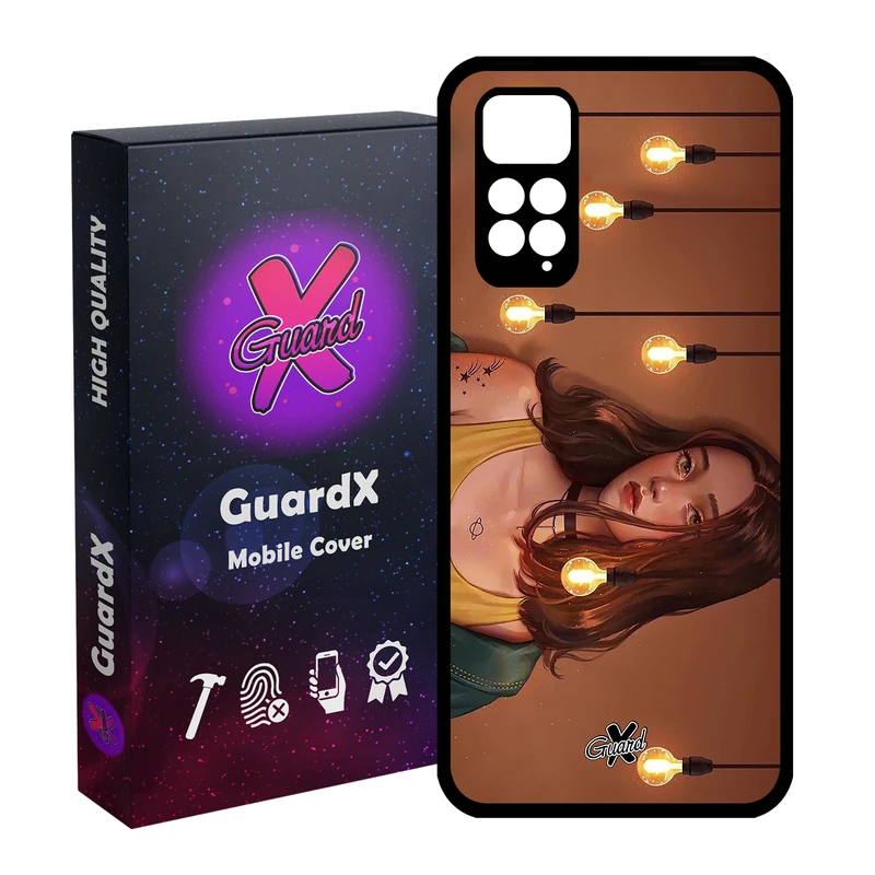 کاور گارد ایکس طرح Girl مدل Glass10034 مناسب برای گوشی موبایل شیائومی Redmi Note 11S/ Note 11 4G