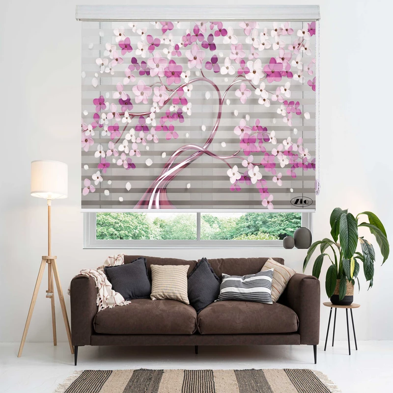 پرده زبرا زیو مدل 3D-1598 سایز 100x200 سانتی متر