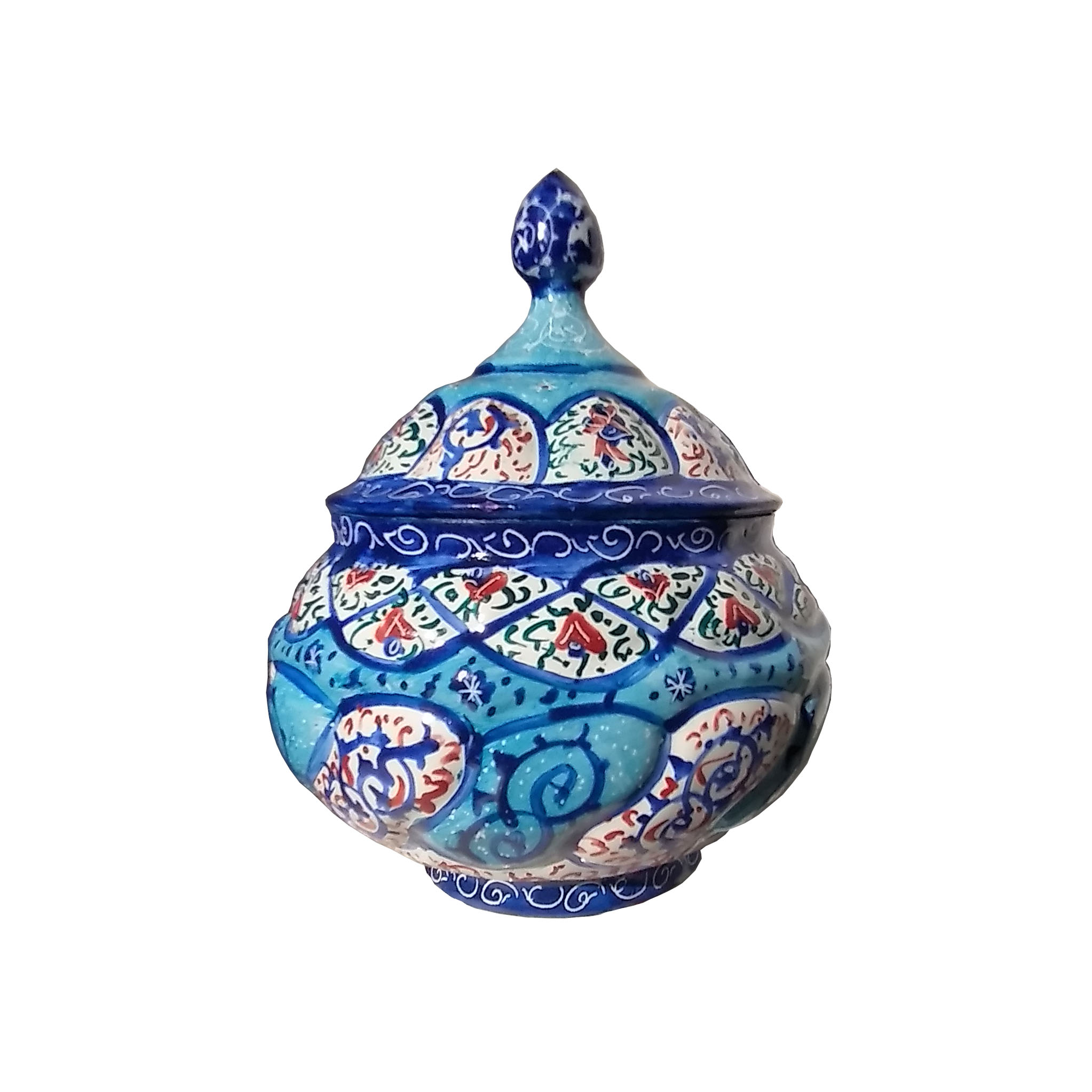 قندان میناکاری مدل گل کد 151 bA