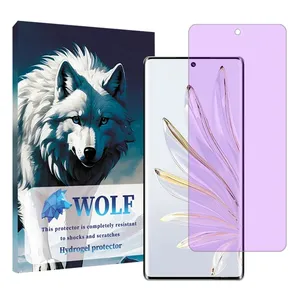 Wolf Hydrogel model anti-purple Screen Protector for Honor 90 mobile phone