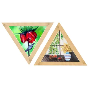 تابلو نقاشی رنگ روغن طرح منظره کد 2701 مجموعه 2 عددی