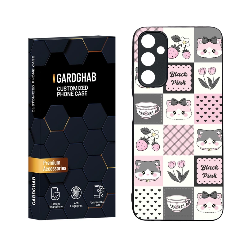 کاور گارد قاب مدل دورژله ای پشت گلس دخترانه مناسب برای گوشی موبایل سامسونگ Galaxy A05s