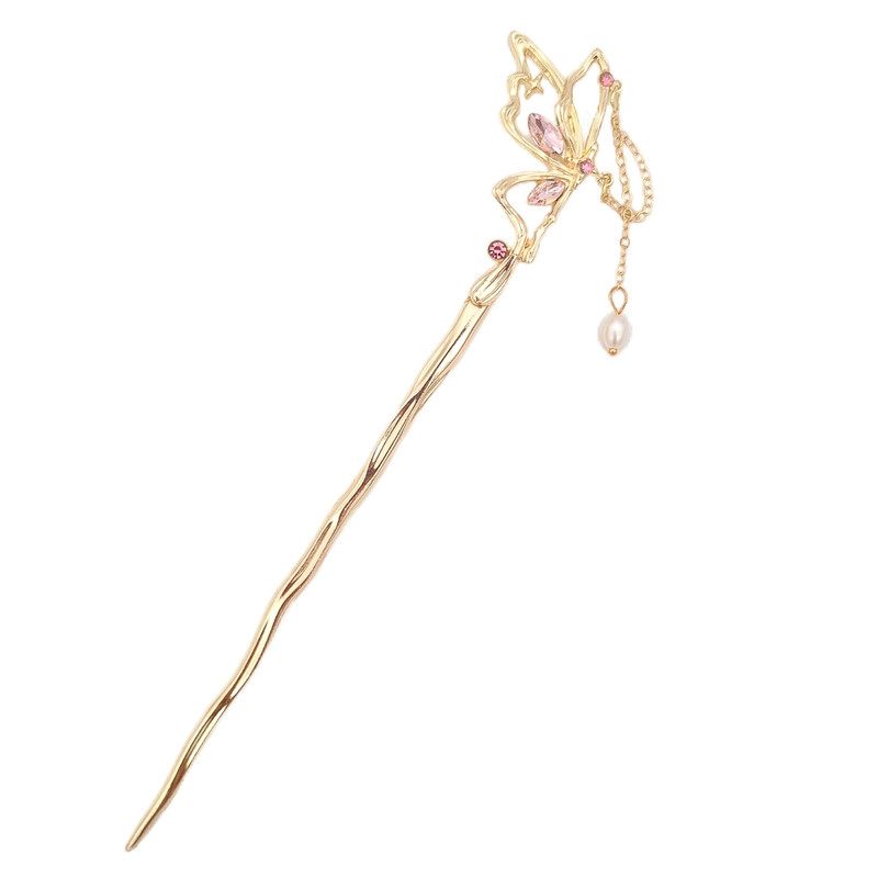 گیره مو زنانه مدل کانزاشی شاپرک کد k6007