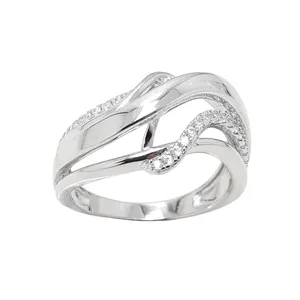 انگشتر نقره زنانه مدل جواهری  کد 10035