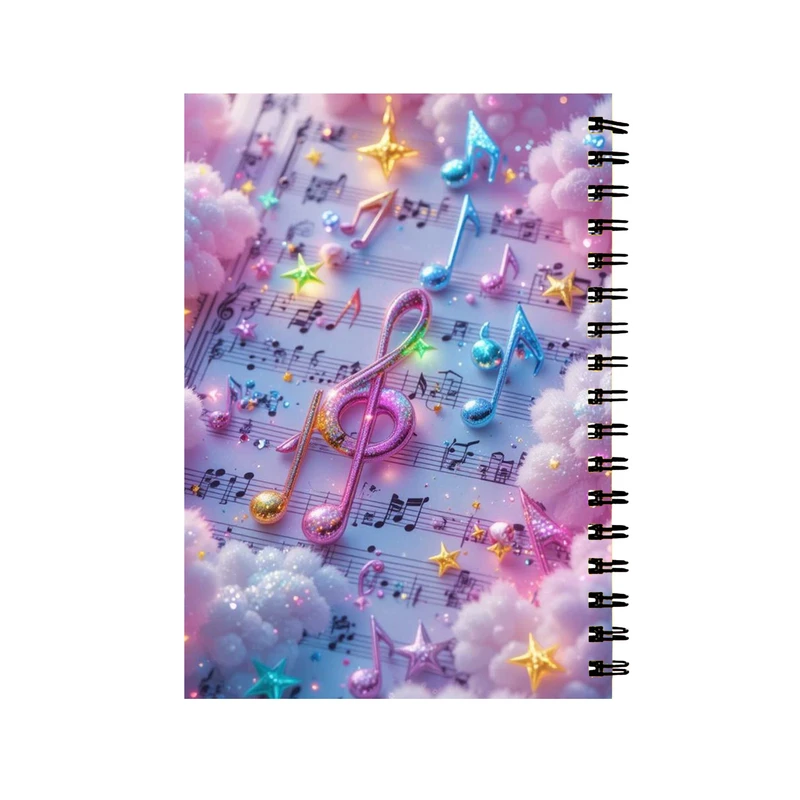 دفتر مشق 60 برگ مدل موسیقی سل کد 00547