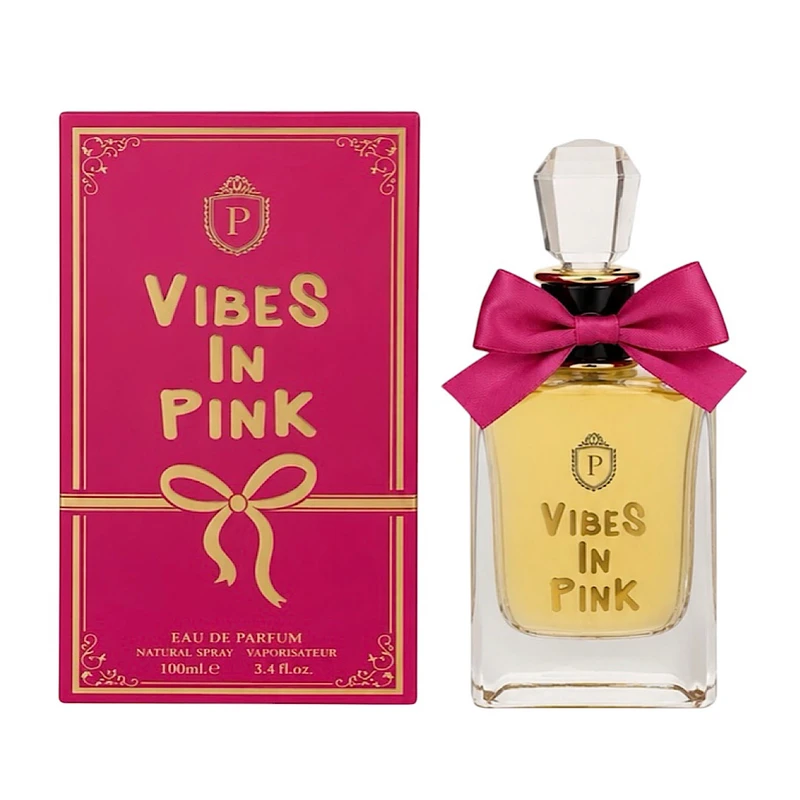 ادکلن زنانه ادوپرفیوم پارلیمنت مدل vibes in pink با رایحه خنک حجم 100 میلی لیتر