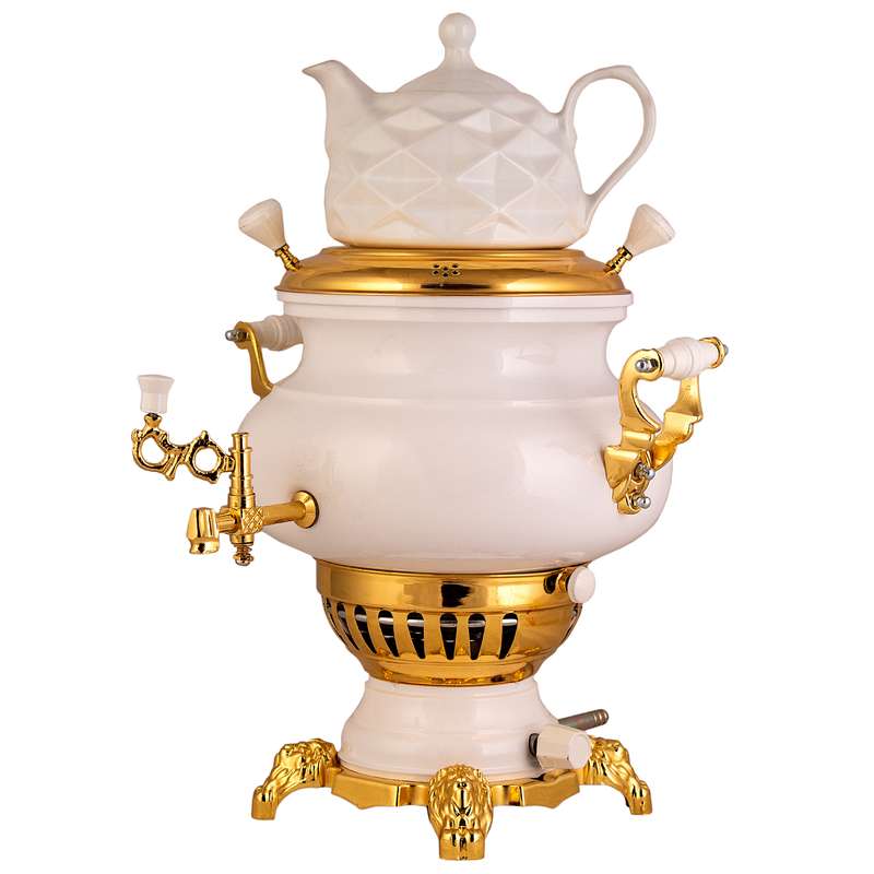 سماور گازی مدل a2 عدسی گنجایش 8 لیتر