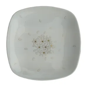 بشقاب میوه خوری چینی زرین ایران مدل گلدن لوتوس