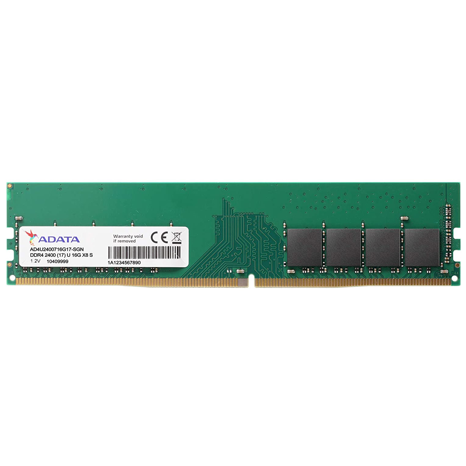 رم دسکتاپ DDR4 تک کاناله 2400 مگاهرتز CL17 ای دیتا مدل PC4-19200 ظرفیت 16 گیگابایت
