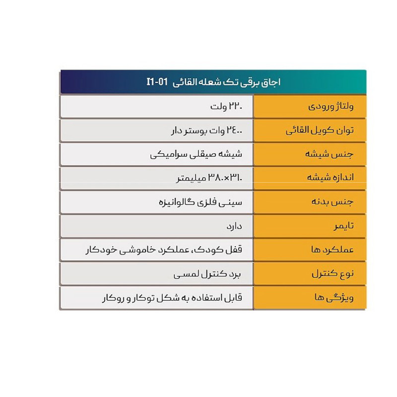 اجاق گاز برقی تک شعله دی اس تی مدل t1-01
